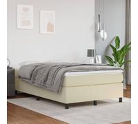 vidaXL Giroletto a Molle Crema 120x200 cm in Similpelle