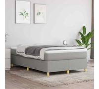 vidaXL Giroletto a Molle Grigio Chiaro 120x200 cm in Tessuto