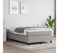 vidaXL Struttura Letto a Rete a Molle Grigio Chiaro 120x200 cm Tessuto