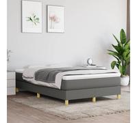 vidaXL Giroletto a Molle Grigio Scuro 120x200 cm in Tessuto