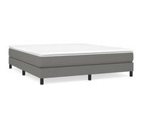 vidaXL Giroletto senza Materasso Grigio Scuro 180x200 cm Tessuto