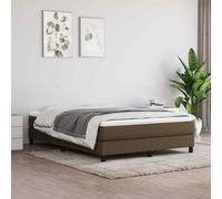 vidaXL Giroletto a Molle Marrone Scuro 140x190 cm in Tessuto