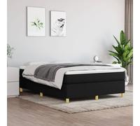 vidaXL Giroletto a Molle Nero 140x200 cm in Tessuto