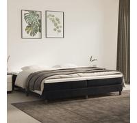vidaXL Giroletto a Molle Nero 200x200 cm in Tessuto