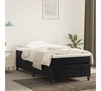 vidaXL Giroletto a Molle Nero 80x200 cm in Velluto