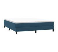 vidaXL Giroletto a molle in velluto Blu scuro 180x210 cm senza materasso