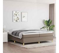 vidaXL Giroletto a Molle Tortora 200x200 cm in Tessuto