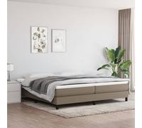 vidaXL Giroletto a Molle Tortora 200x200 cm in Tessuto