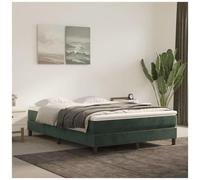 VIDAXL - Giroletto a Molle Verde Scuro 140x190 cm in Velluto - SPEDIZIONE GRATUITA