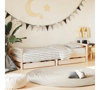 vidaXL Giroletto Bambini con Cassetti 80x200 cm Legno Massello di Pino