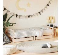 vidaXL Giroletto Bambini con Cassetti 90x200 cm Legno Massello di Pino