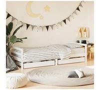 VIDAXL - Giroletto Bambini Con Cassetti Bianco 80x200cm Massello Di Pino - SPEDIZIONE GRATUITA
