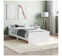 VIDAXL - Giroletto Bianco 100x200 Cm In Legno Massello - SPEDIZIONE GRATUITA