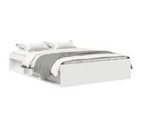 VidaXL Giroletto Bianco 120x190 cm Small Double, Struttura Letto Matrimoniale, Rete e Base per Ospiti