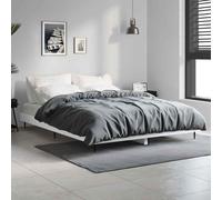 vidaXL Giroletto Bianco 135x190 cm in Legno Multistrato