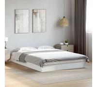 vidaXL Giroletto Bianco 135x190 cm in Legno Multistrato