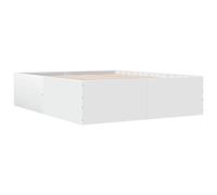 vidaXL Giroletto Bianco 160x200 cm in Legno Multistrato