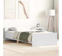 vidaXL Giroletto Bianco – legno multistrato – 75x190 cm – Small Single