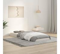 vidaXL Giroletto Bianco 75x190 cm Small Single Legno Massello di Pino