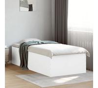 vidaXL Giroletto Bianco 90x190 cm in Legno Multistrato