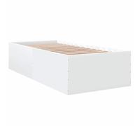 vidaXL Giroletto Bianco 90x190 cm in Legno Multistrato