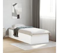 vidaXL Giroletto Bianco 90x190 cm in Legno Multistrato