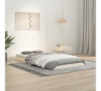 vidaXL Giroletto Bianco 90x190 cm Single in Legno Massello di Pino