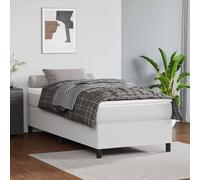 vidaXL Giroletto a Molle Bianco 90x190 cm in Similpelle
