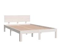 vidaXL Giroletto Bianco in Legno Massello di Pino 120x200 cm