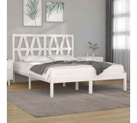 vidaXL Giroletto Bianco in Legno Massello di Pino 120x200 cm