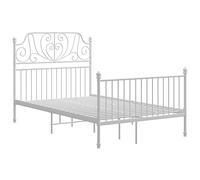 vidaXL Giroletto Bianco in metallo 120x200 cm