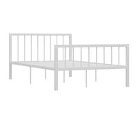 vidaXL Giroletto Bianco in Metallo 120x200 cm