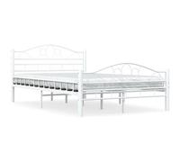 vidaXL Giroletto Bianco in Metallo 140x200 cm
