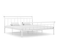 vidaXL Giroletto Bianco in Metallo 180x200 cm