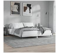 VIDAXL - Giroletto Bianco Lucido 140x200 Cm In Legno Multistrato