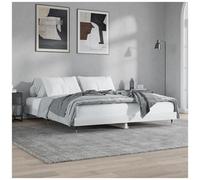 VIDAXL - Giroletto Bianco Lucido 160x200 Cm In Legno Multistrato - SPEDIZIONE GRATUITA