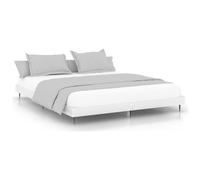 VIDAXL - Giroletto Bianco Lucido 160x200 Cm In Legno Multistrato - SPEDIZIONE GRATUITA