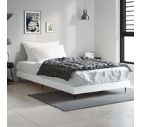 vidaXL Giroletto Bianco Lucido 90x200 cm in Legno Multistrato