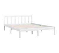 vidaXL Giroletto Bianco Massello Pino 150x200cm King Size