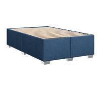 vidaXL Giroletto Blu 120x190 cm in Tessuto, rete letto, piattaforma, giroletto imbottito, mobili camera da letto