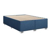 vidaXL Giroletto Blu 140x190 cm in Tessuto, Rete Letto, giroletto con Piattaforma, giroletto Imbottito, mobili Camera da Letto, giroletto Doppio