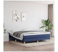 vidaXL Giroletto a Molle Blu 160x200 cm in Tessuto