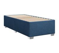 vidaXL Giroletto Blu 90x200 cm in Tessuto, Rete Letto, giroletto con Piattaforma, giroletto Imbottito, mobili Camera da Letto, giroletto Singolo