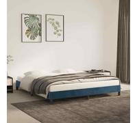 vidaXL Giroletto Blu Scuro 180x200 cm in Velluto