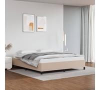 VIDAXL - Giroletto Cappuccino 160x200 Cm In Similpelle - SPEDIZIONE GRATUITA