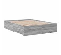vidaXL Giroletto Cassetti Grigio Sonoma 120x190 cm Legno Multistrato