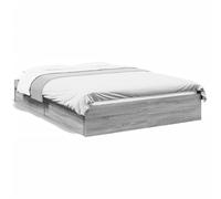 vidaXL Giroletto Cassetti Grigio Sonoma 135x190 cm Legno Multistrato