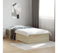 vidaXL Giroletto Cassetti Rovere Sonoma 90x200 cm Legno Multistrato