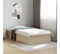 vidaXL Giroletto Cassetti Rovere Sonoma 90x200 cm Legno Multistrato