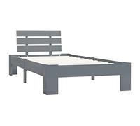 Giroletto Grigio in Legno Massello di Pino 90x200 cm